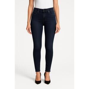 LAGENCE Womens Dark Wash Skinny Fit Five Pockets Jeans Pants Size 24
